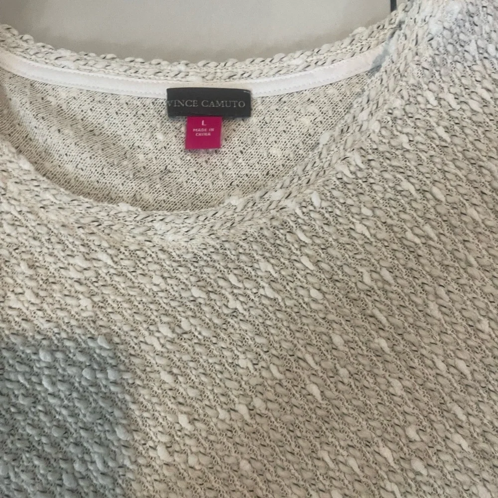 Vince Camuto Cream Textured Sweater - Picture 3 of 4